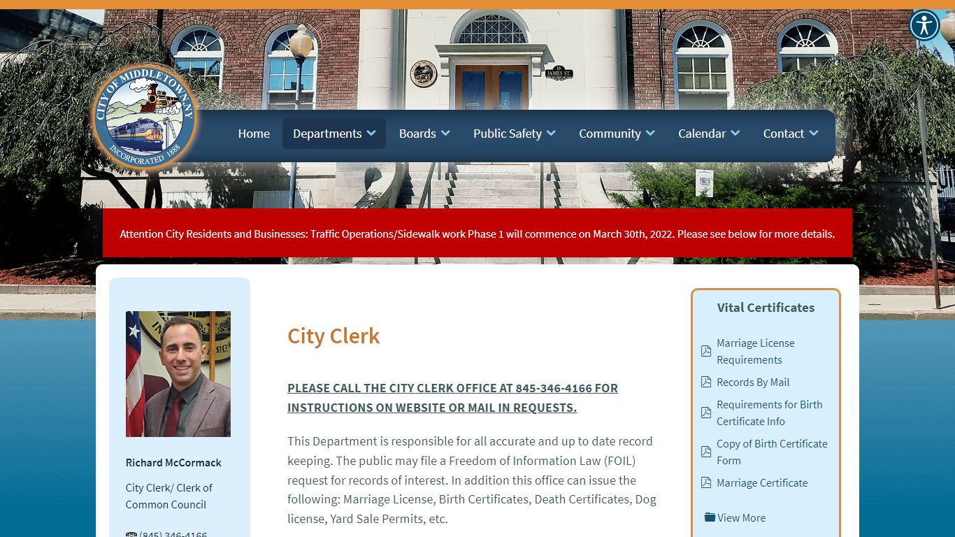 City of Middletown - City Clerk